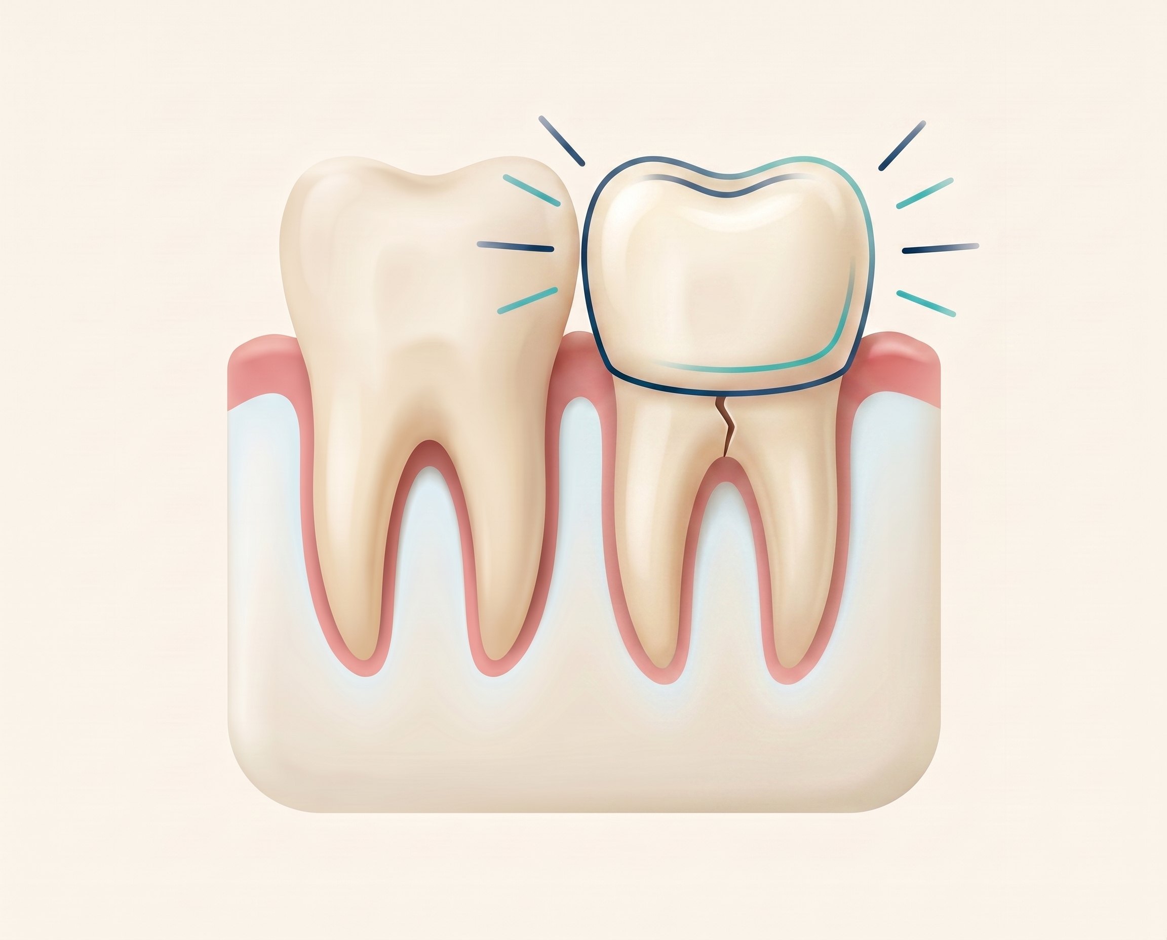 Illustration of the stabilization phase of denture care