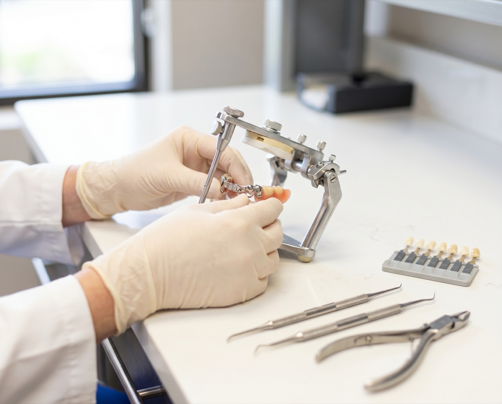 In-house denture fabrication at the lab bench